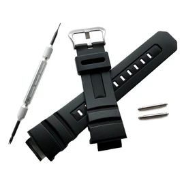CASIO Genuine g-shock Replacement Belt 10273059 Compatible with AW-590 AW-591 AWG-100BR AWG-100 AWG-101 AWG-M100 G-7700 G-7710 Replacement Band