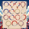 12pcs USA Soccer Charm Bracelet Set for Football Fans