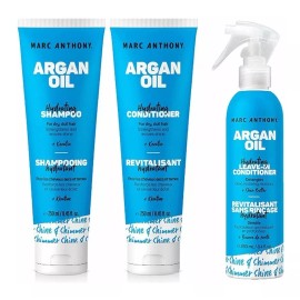 Marc Anthony 3 Pack Aragan Oil Of Morocco Sh,acond Y Leave-in Conditioner