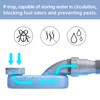 Low Profile Flexible Bathtub Shower Drain Pipe Kit - Flat