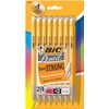 BIC Pencil Xtra Strong (Yellow Barrels), Thick Point (0.9 mm),