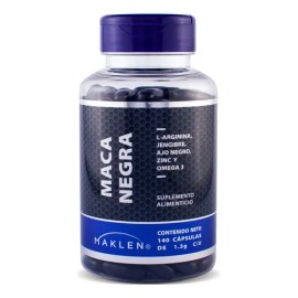 Maca Negra | Suplemento Para Hombres | 140 Softgels | Maklen Sabor Sin sabor