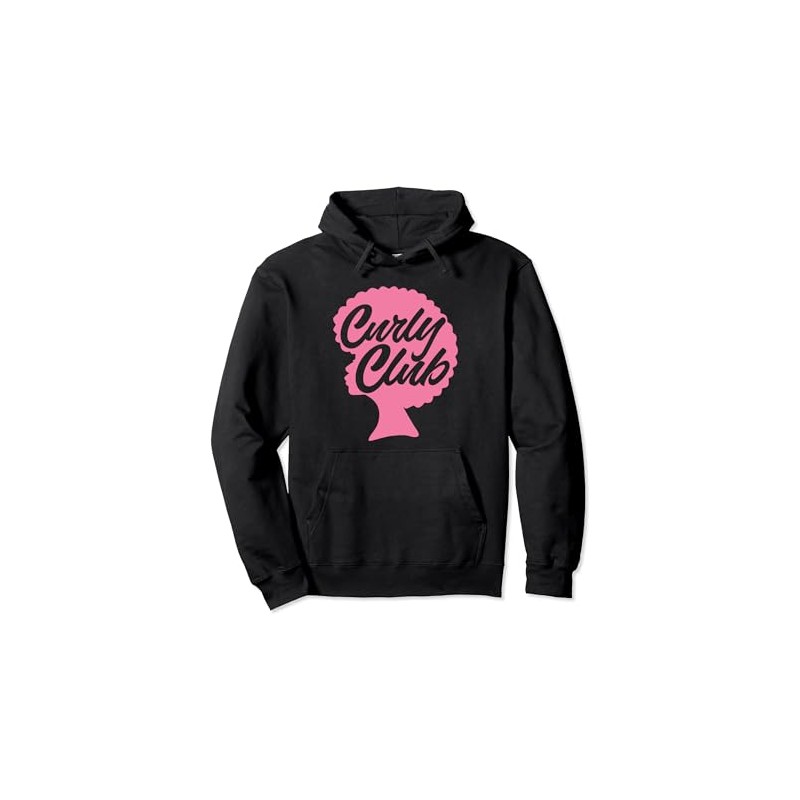 Curly Hair Afro Curls Curly Club Natural Hair Pullover Hoodie