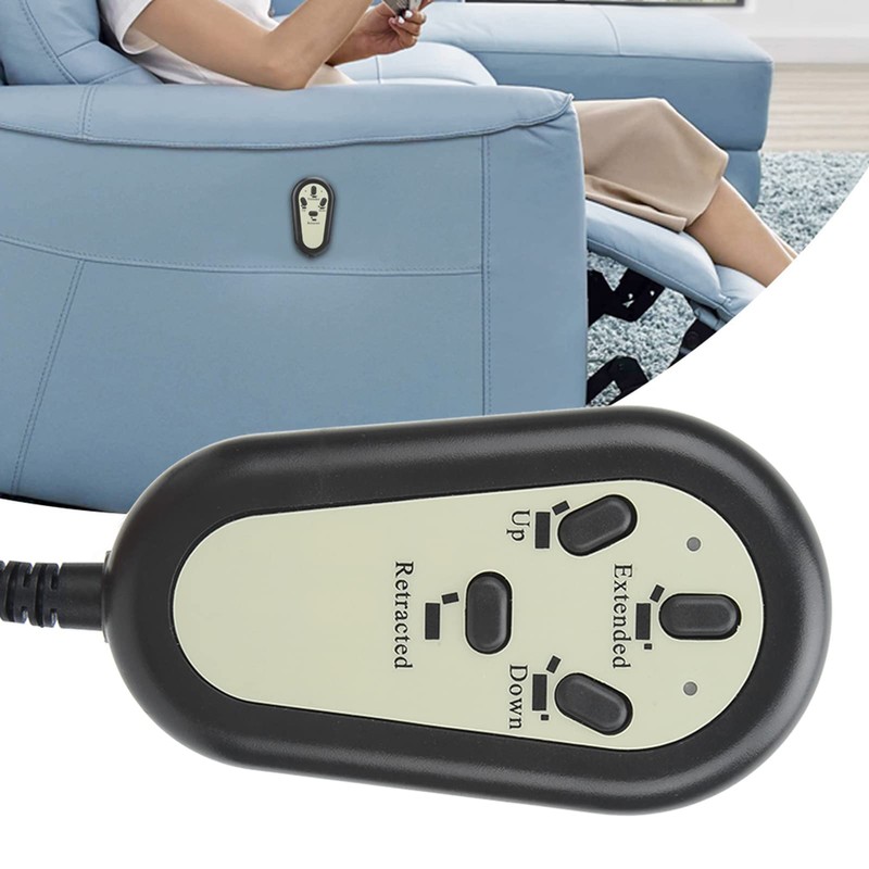 Tissting Electric Sofa Controller, 4 Button, Black, Modern Style, Electric