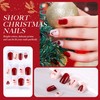 MELLIEX Pack of 72 Christmas Press On Nails Short, Full