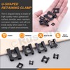 Rustark 110Pcs 8 Sizes Black Car U Clips Auto Car