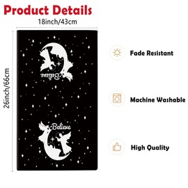 QIONG MENG Merry Christmas Kitchen Towels Holy Night Nativity Jesus Angel Dish Towels for Kitchen Drying 18x26 Inch Winter Xmas Holiday Hand Towels Home Decoration Set of 2