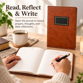 365-Day Prayer Journal for Daily Devotion – Compact 12 × 17 cm Faith Notebook for Reflection at Home or On the Go