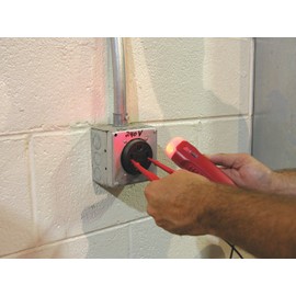 Gardner Bender GVT-392 Vibrating Solenoid Voltage Tester, 120 - 480 V AC/DC and DC Polarity, Neon