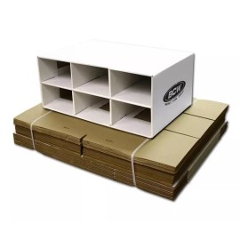 BCW (5 ct) BCW Shoe Box House Corrugated Cardboard Storage Box- Houses 6 Shoe Boxes