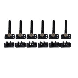 BQLZR 14x6cm Plastic Sectional Sofa Invisible Interlocking Sofa Connector Bracket with Hardware Pack of 6
