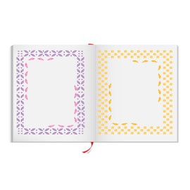 Border Stencil - 8 x 10 cm (S) - Reusable Small Geometric Borders Stars Wall Stencil Template