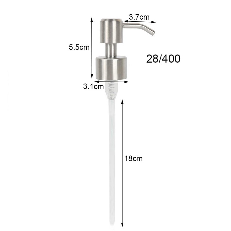 2 Pack Soap Dispenser Pump Replacement Stainless Steel Soap Dispenser