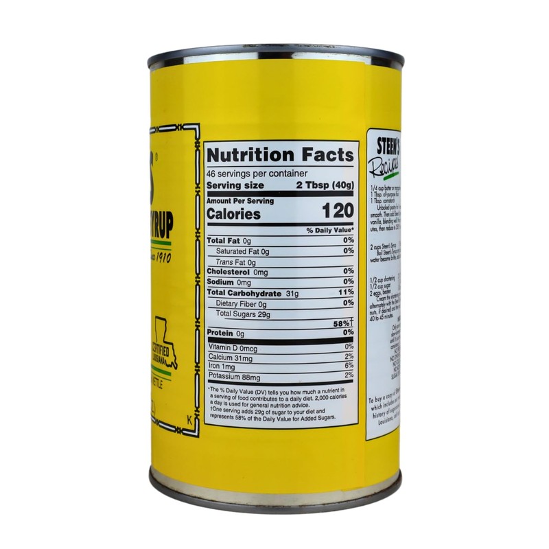 Steen's 100% Pure Cane Syrup 46oz Can- Louisiana's Trusted Brand