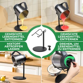 Inwee Mixing Pot Stainless Steel Holder for Thermomix TM6, TM5, TM31 • Alternative to Spatula • Makes Picking Up and Removing Food Easier with Thermomix Accessories Dough Flower