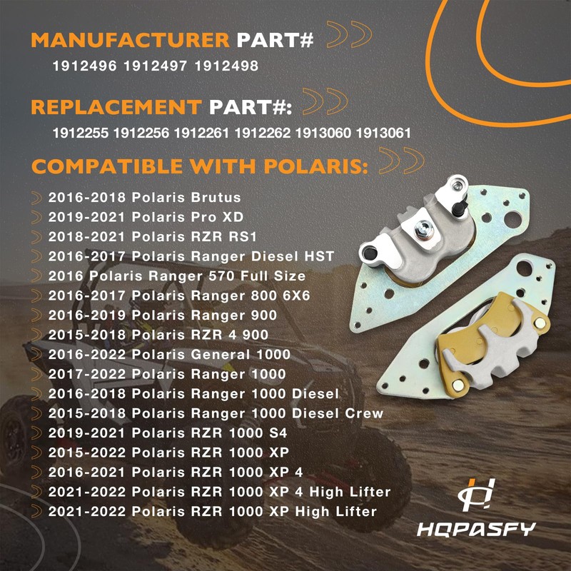 Brake Calipers with Pads Front Left & Right Compatible with