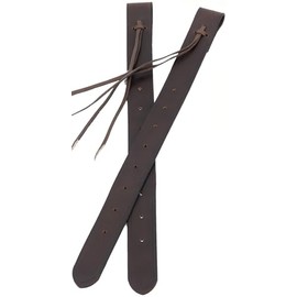 Doqn Leather Rear Flank Billet Set, Western Horse Tack, Heavy Oiled Weighted, 1.75" W x 24" L