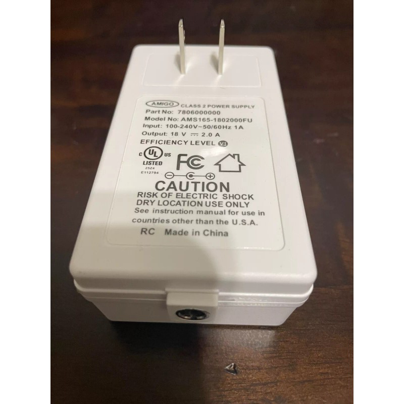 Hunter Douglas Powerview 18V DC Plug-In Transformer