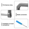 DONGKER D-Ring Key Hanger, Titanium D Shape Key Ring, U