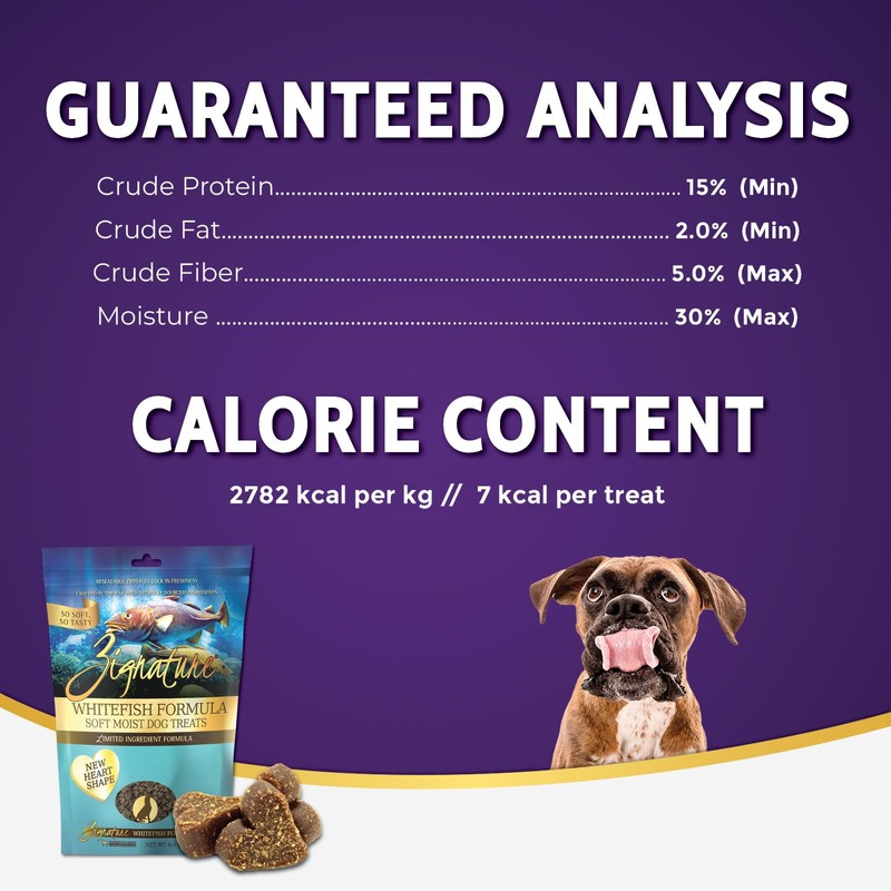 Zignature Whitefish Soft Moist Treats for Dogs