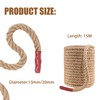 Vandham Natural Jute Rope, 4-Strand Thick Nautical Rope (1/2 inch