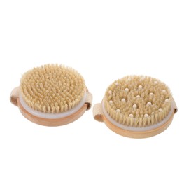 Gogogmee Dual Purpose Exfoliating Brush Wet Dry Massage Brush for Body Face Spa