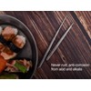 iBasingo Titanium Foldable Chopsticks Camping Travel Retractable Chopsticks Ultralight Reusable