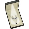 LED Black Necklace Earring Ring Jewelry Sets Gift Box for