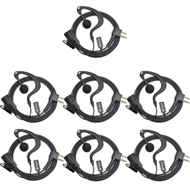 HYS CP200 CP200D Earpiece with Mic&PTT, for Motorola BPR40 CP100D CP185 RDM2070D Two Way Radio, Walkie Walkie Police G Shape Headset for RDU4100 RMU2040 RMU2080D Motorola Amateur Radio