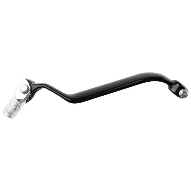 Tusk Folding Shift Lever Black/Silver Tip Compatible with Kawasaki KLR650