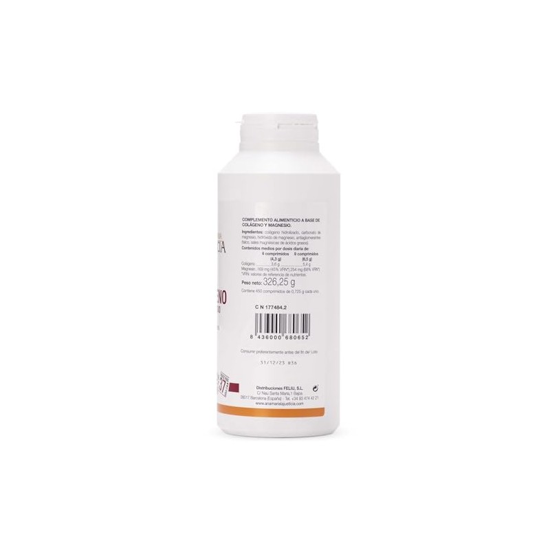 Magnesium Colagen - ANA MARIA LAJUSTICIA - 450 tablets by