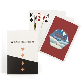 Lantern Press Wolf Creek, Colorado, Lithograph, Skier in The Mountains, (52 Playing Cards, Poker Size Card Deck with Jokers)