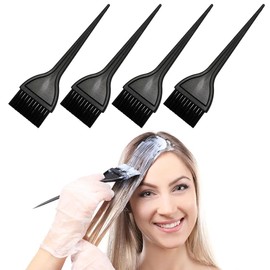 WUSJCOF Set of 4 Hair Dye Brush Set, Colour Brush for Hair Dyeing, Hair Colour Brush, Hair Dye Comb, DIY Hair Dye, Hair Dye, Salon Hairdressing Tool, Colour Brush Wide