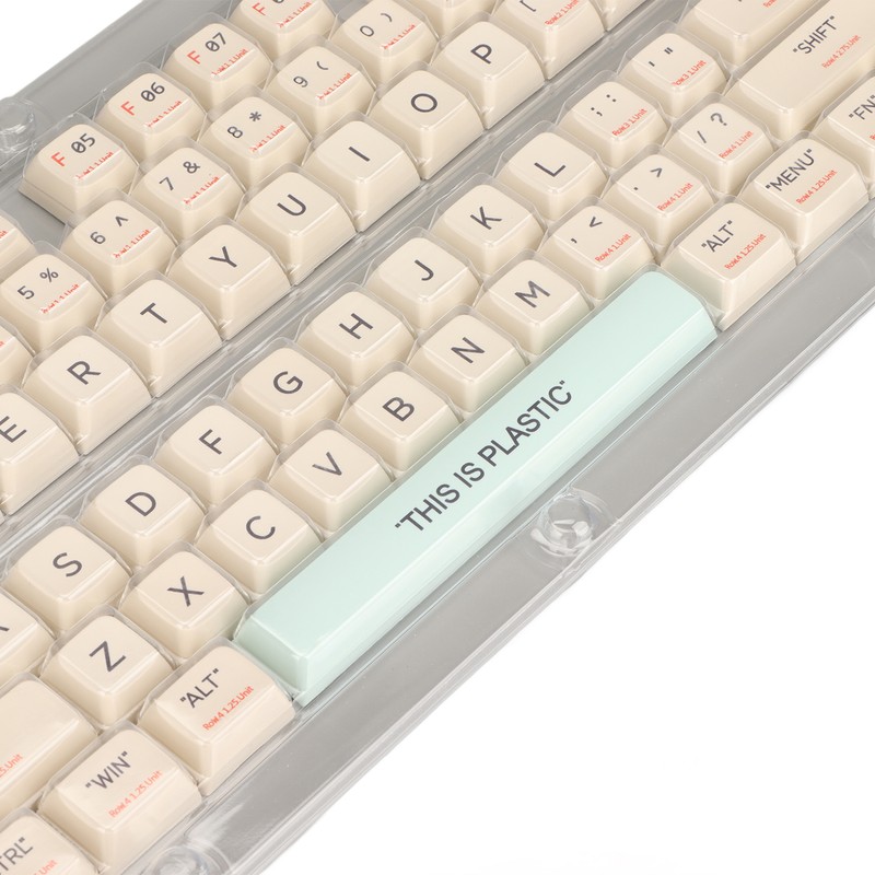 Keyboard Keycaps Orange Blue Beige 128 Keys PBT Theme XDA