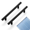 Ravinte 5 Pack | 7.38'' Cabinet Pulls Matte Black Stainless