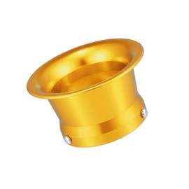 Partuto 55mm 2.17inch Motorcycle Velocity Stack Aluminum Alloy Gold Tone Replacement