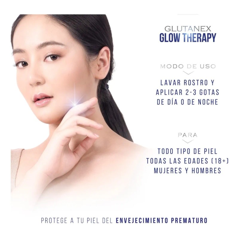 Glutanex Glow Therapy Ampoule Serum Hidraclarante Antioxidan
