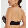 Lemorosy Women's Plus Size Anti-Slip Invisible Seamless Wireless Strapless Bra