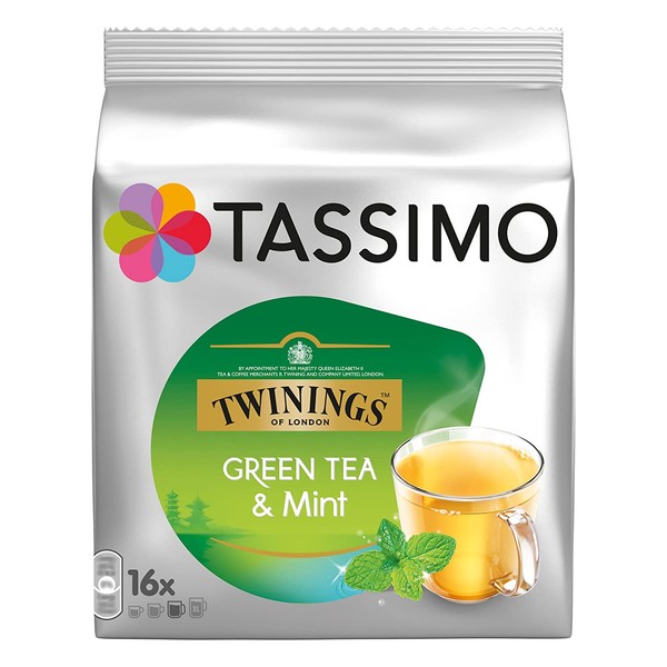 Tassimo Twinings Green Tea & Mint, 16 T-discs