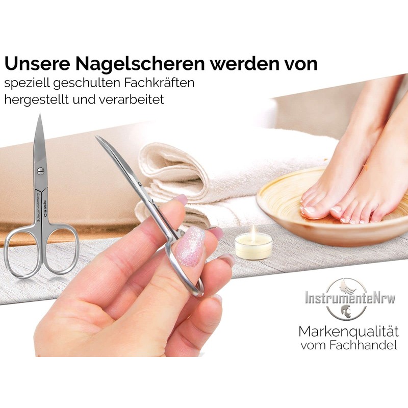 Nagelschere aus Solingen Classic Modell mit einseitiger Mikroverzahnung FuÃnagelschere Made