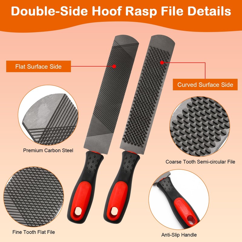 8 inch Farrier Tool Kit, Coldairsoap 3PCS Goat Hoof Trimmers