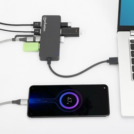 Manhattan 7-Port USB Hub A Male A Female 5Gbps Black