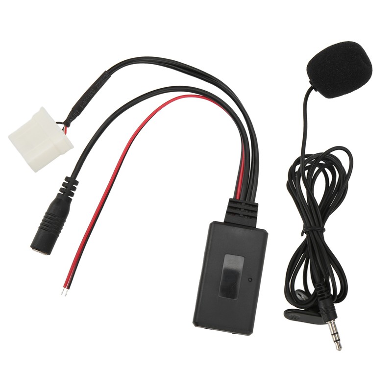 Bluetooth5.0 AUX IN Cable Adapter ISO Handsfree Microphone Replacement for