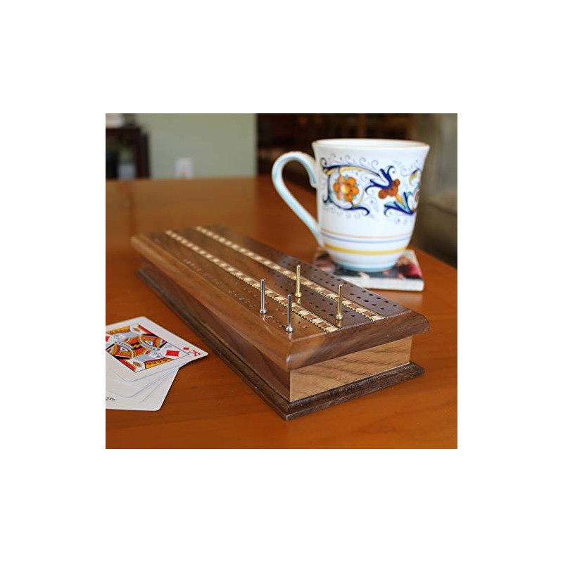 Standard Metal Cribbage Pegs with Velvet Pouch - Set of