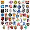 Soccer Club Sticker Set, 50 Pieces, Waterproof Seals, Suitable for
