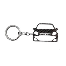 BlackStuff Carbon Fibre Black Keyring Compatible with Punto Evo Abarth BS-1049
