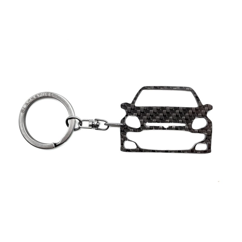 BlackStuff Carbon Fibre Black Keyring Compatible with Punto Evo Abarth