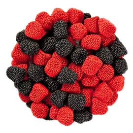 HolanDeli Gummy Berries Red & Black Raspberries. 1 Lb.