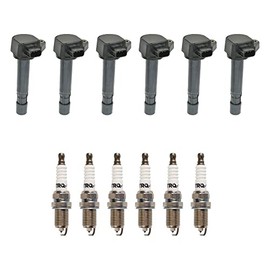 TRQ Ignition Coil & Iridium Spark Plug Kit Set for MDX Pilot Ridgeline 3.5L V6