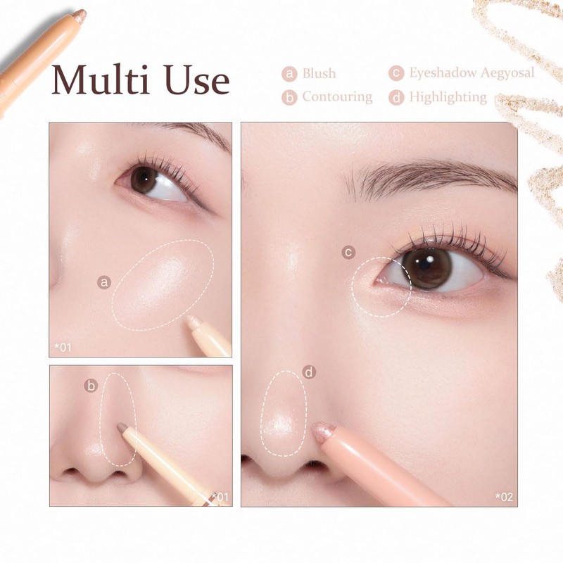 HINCE New Depth Dual Color Stick 04 Cool Shade Liner